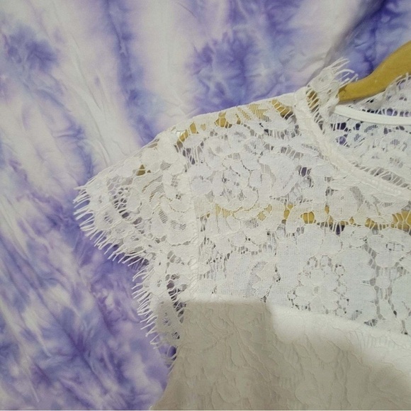 NWT Merokeety Women's White Sleeveless Lace Foral Elagant Cocktail Dress Size M - Picture 7 of 13